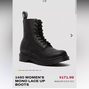 Dr. Martens Black Lace-Up Boots NWT